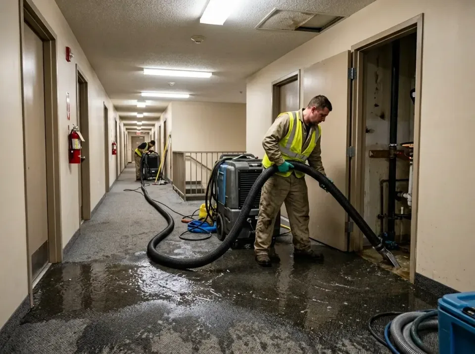 multi-unit-apartment-hallway-f-005 — frequently asked questions, Emergency Burst Pipe Water Extraction & Removal in Louisbur…